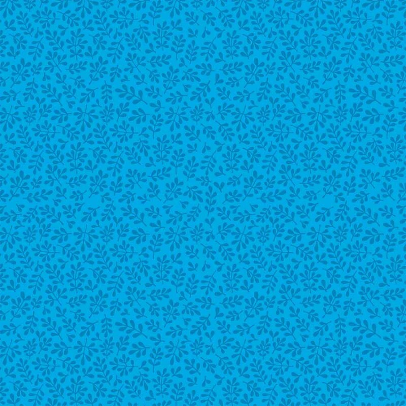 TRICOL. LINHA CRIATIVA FOLHINHAS AZUL CÉU - 100% ALGODAO