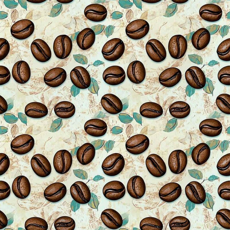 MI25 - TRICOL. DIGITAL 100% ALGODAO COLEÇÃO CAFFÈ E FIORI GRÃOS CF - 93630/001D