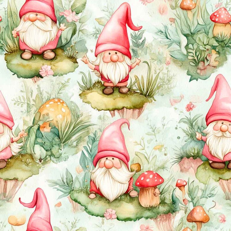 MI25 - TRICOL. DIGITAL 100% ALGODAO COLEÇÃO ENCANTAMENTO - GNOMOS ENCANTADOS - 92946/001D