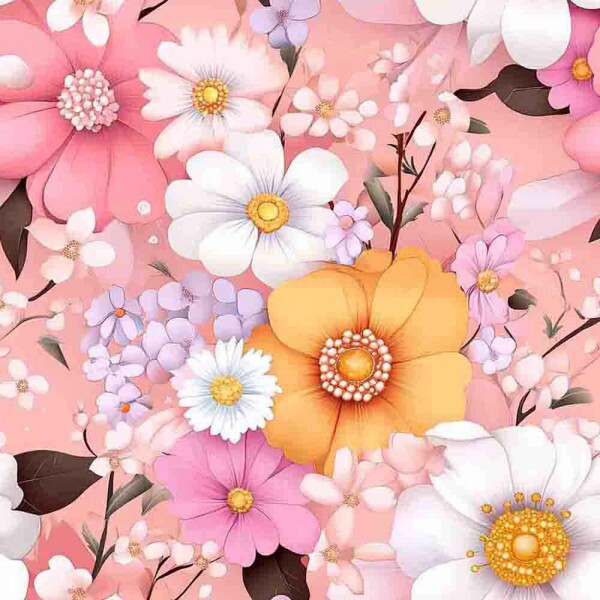 JN25 - TRICOL. DIGITAL 100% ALGODAO -  COLEÇÃO SUNNY DAYS  - SUNNY FLOWERS