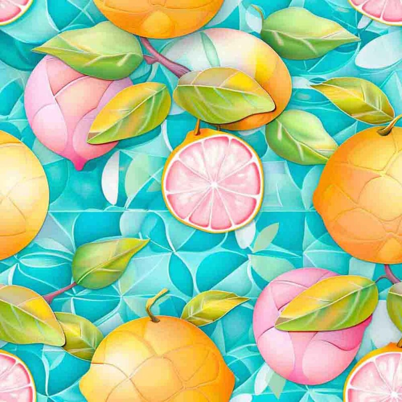 JN25 - TRICOL. DIGITAL 100% ALGODAO -  COLEÇÃO FRUTAS - TROPI LARANJA