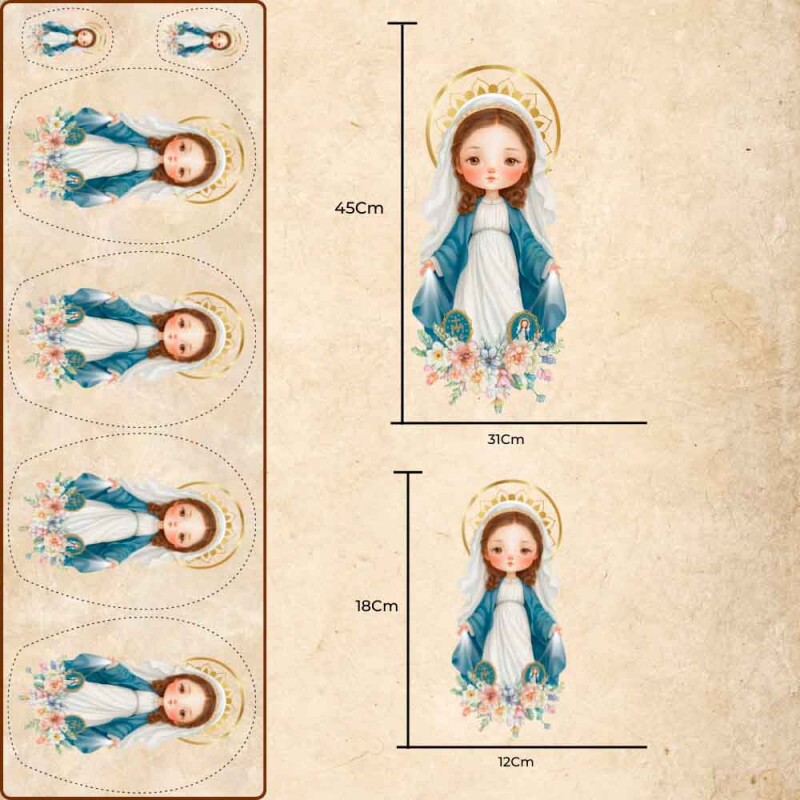 MI25 - TRICOL. DIGITAL 100% ALGODAO  - NOSSA SENHORA DAS GRAÇAS - 98901/001D