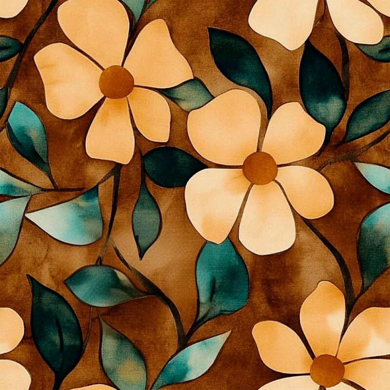 INFL25 - TRICOL. ES FLORAL- 100% ALGODÃO - 00667/001D