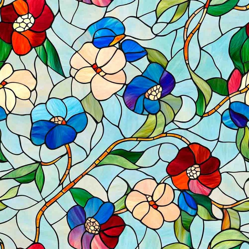 ST25 - TRICOL. MOSAICO AZUL CLARO 100% ALGODÃO DIGITAL - 97999/001D