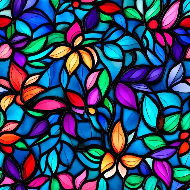 ST25 - TRICOL. VITRAL ROYAL 100% ALGODÃO DIGITAL - 97998/001D