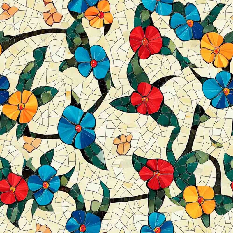ST25 - TRICOL. MOSAICO CREME 100% ALGODÃO DIGITAL - 97995/001D