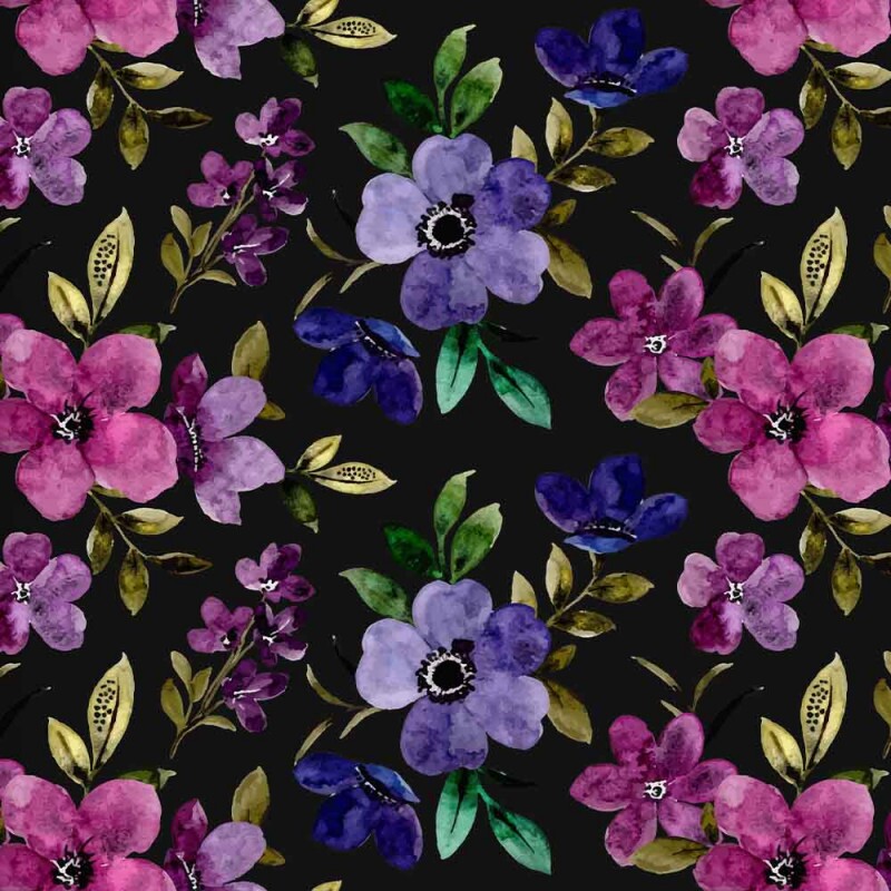TRICOL. FLORAL BERLIM - 100% ALGODÃO DIGITAL