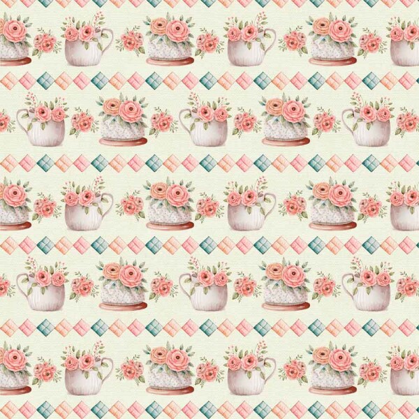 TRICOL. BLOCOS E FLORES - 100% ALGODÃO DIGITAL