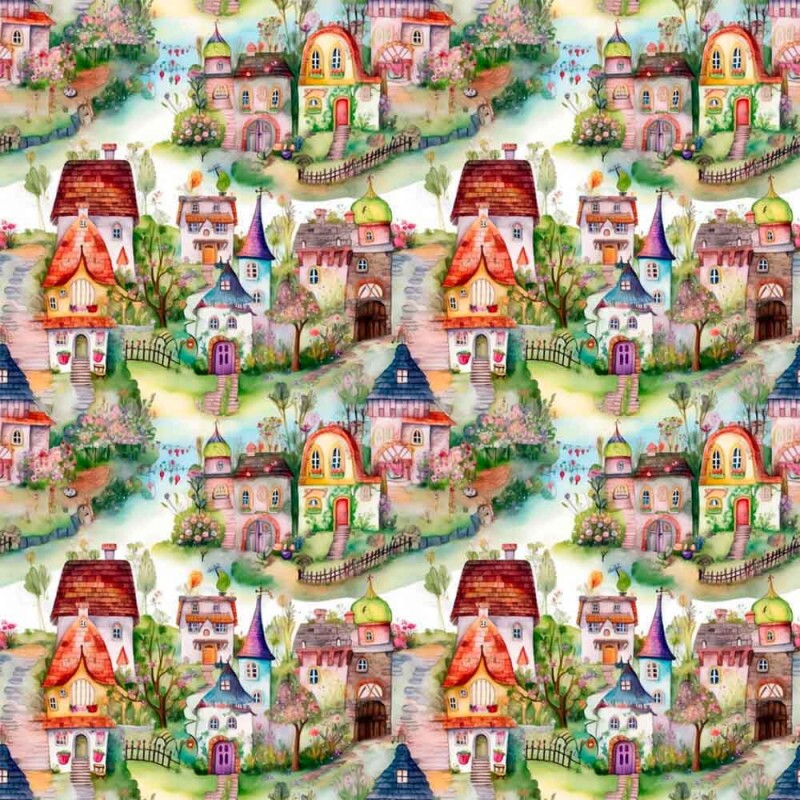 TRICOL. VILLAGE MAGIA - 100% ALGODÃO DIGITAL