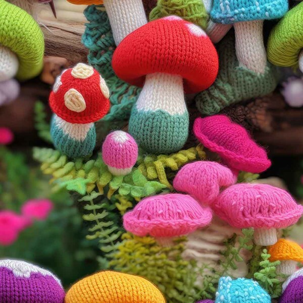 TRICOL. COGUMELOS CROCHÊ - 100% ALGODÃO DIGITAL