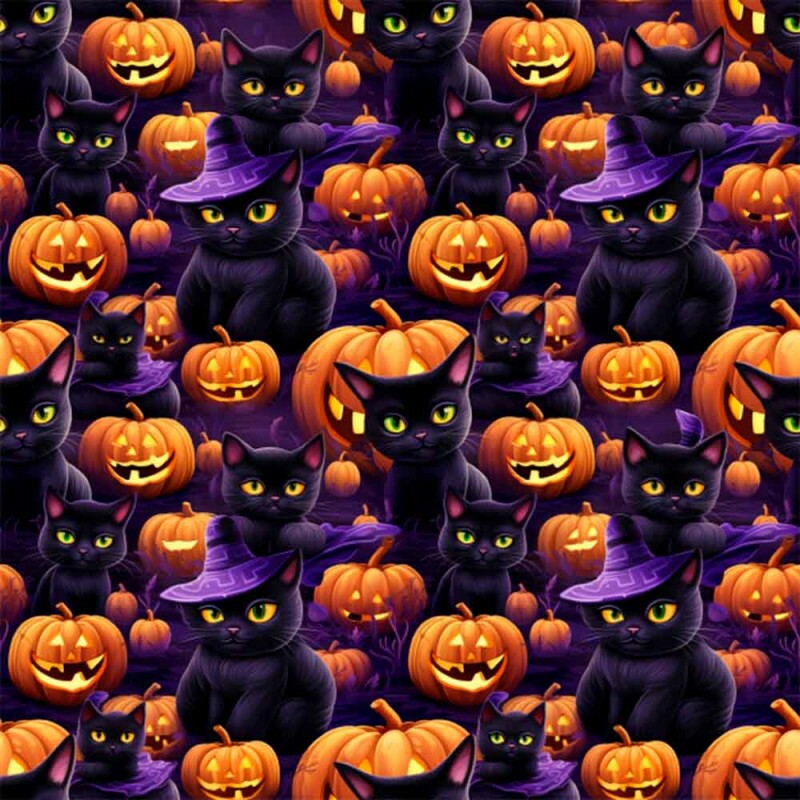 TRICOL. HALLOWEEN 43 - 100% ALGODAO DIGITAL