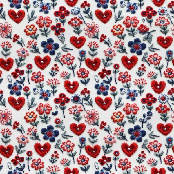 TRICOL. CORACOES BORDADOS 5 - 100% ALGODAO DIGITAL - 84246-001