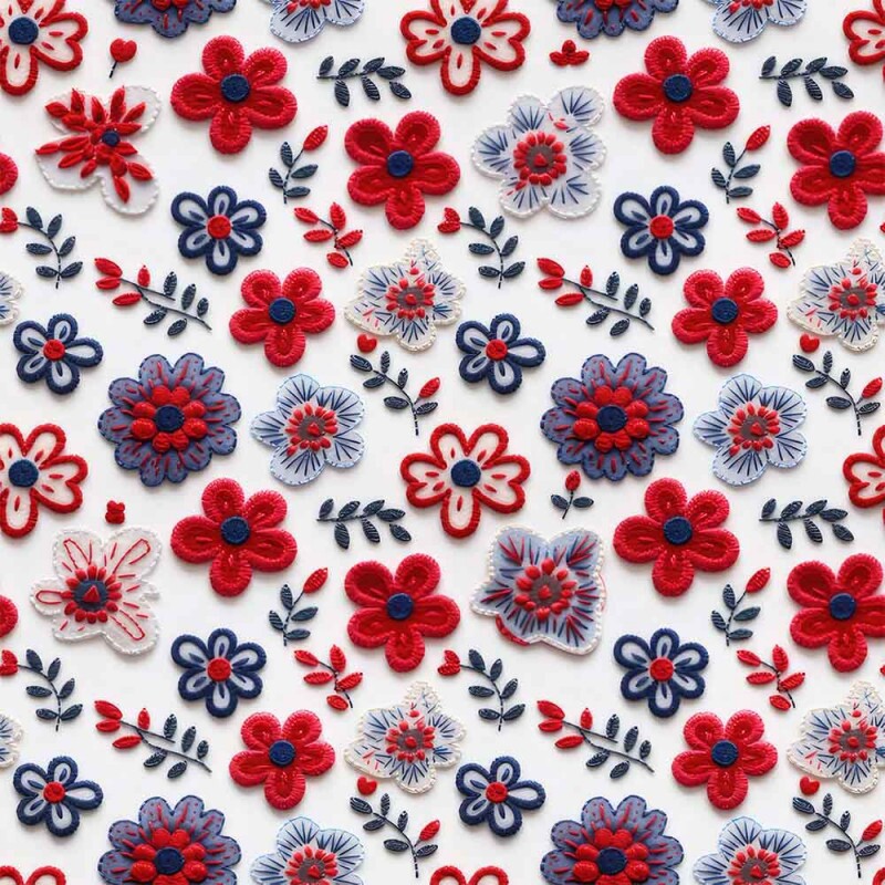 TRICOL. CORAÇÕES BORDADOS 6 - 100% ALGODÃO DIGITAL - 84245-001