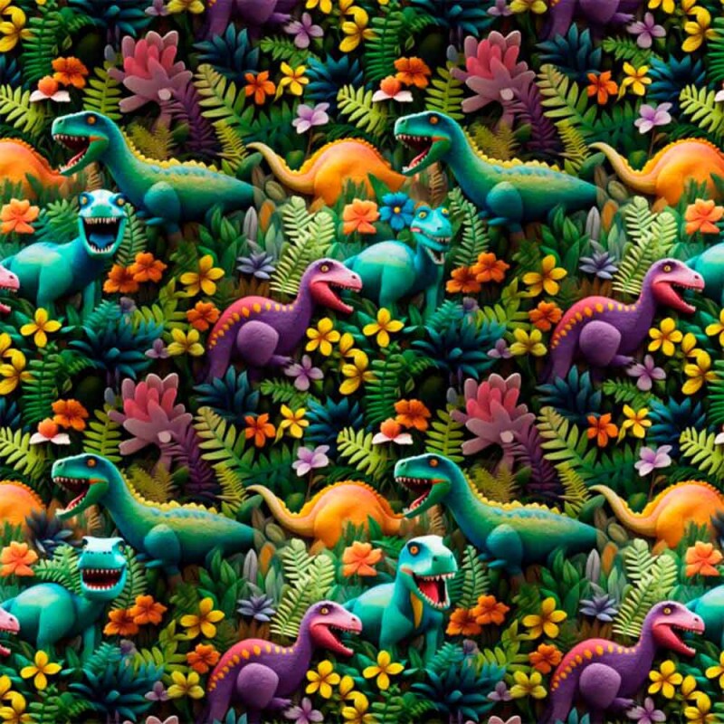 TRICOL. DINO 2 - 100% ALGODÃO DIGITAL