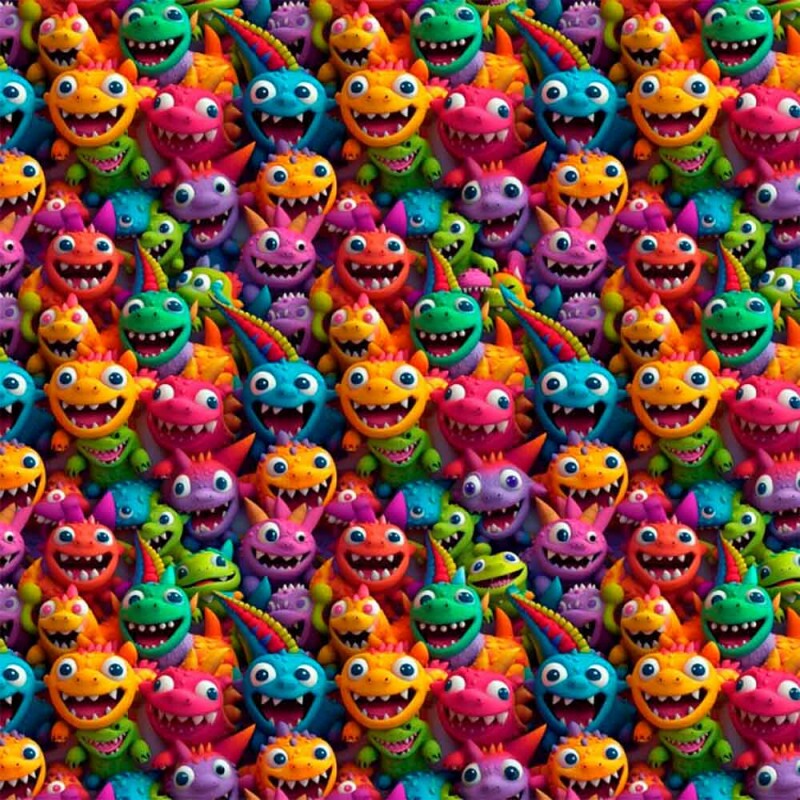 TRICOL. DINO 4 - 100% ALGODÃO DIGITAL