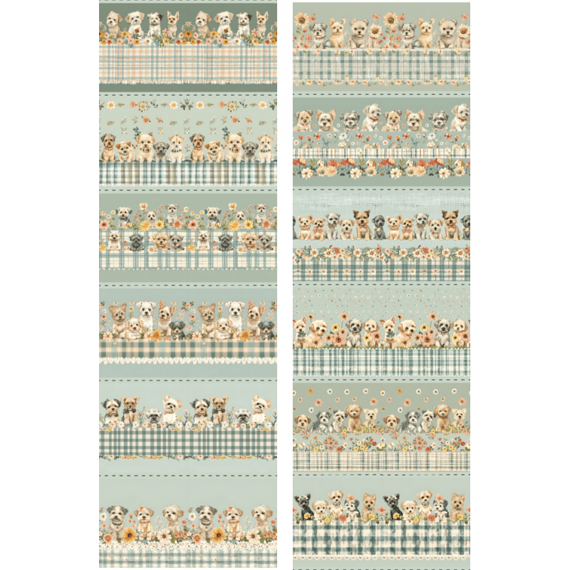 TRICOL. BARRADOS SET-OUT CACHORRINHOS - 100% ALGODÃO - 87804/001D
