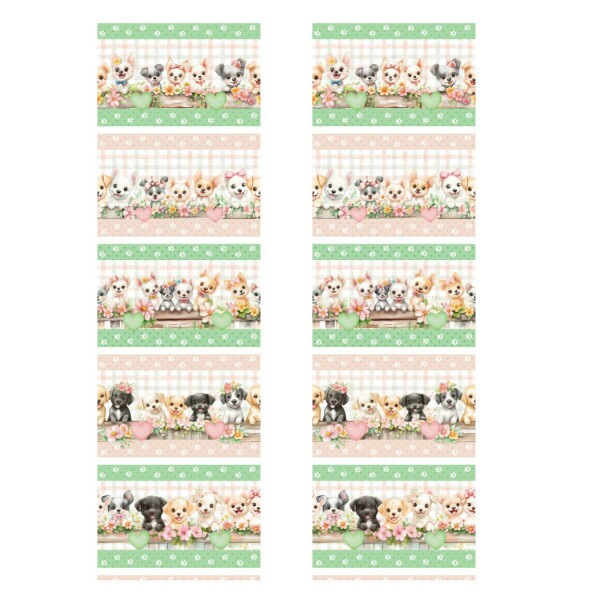 ST25 - TRICOL. BARRADO PUPPIES - 100%ALGODÃO 01995/001D