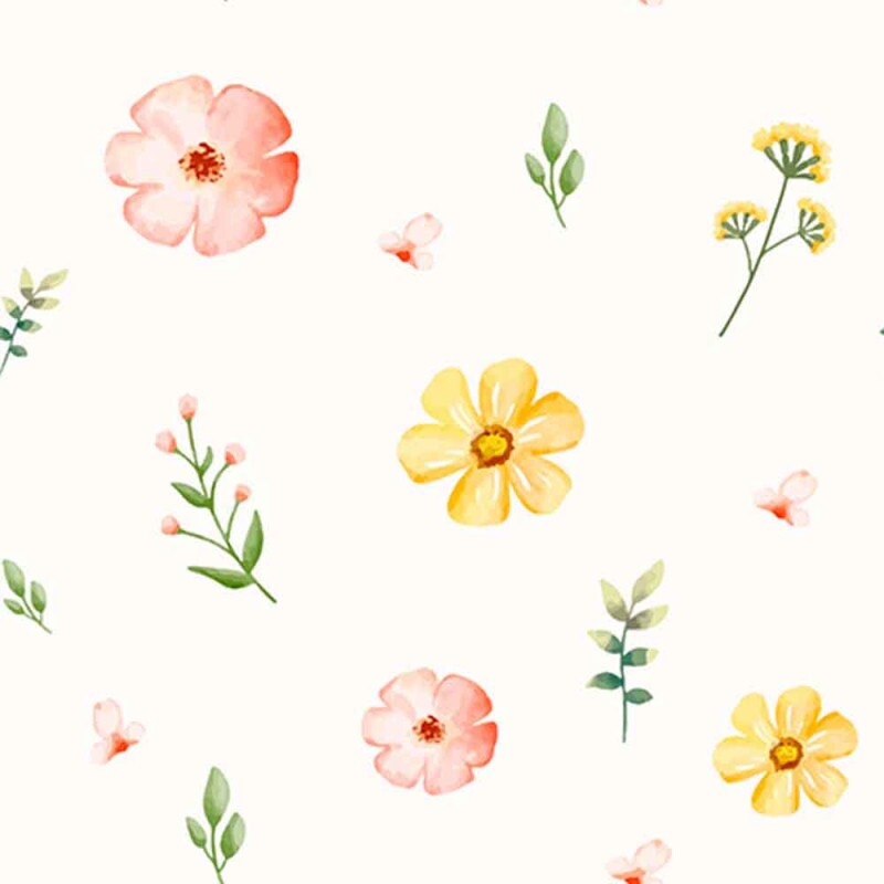 TRICOL. FLORAL - 100% ALGODAO DIGITAL