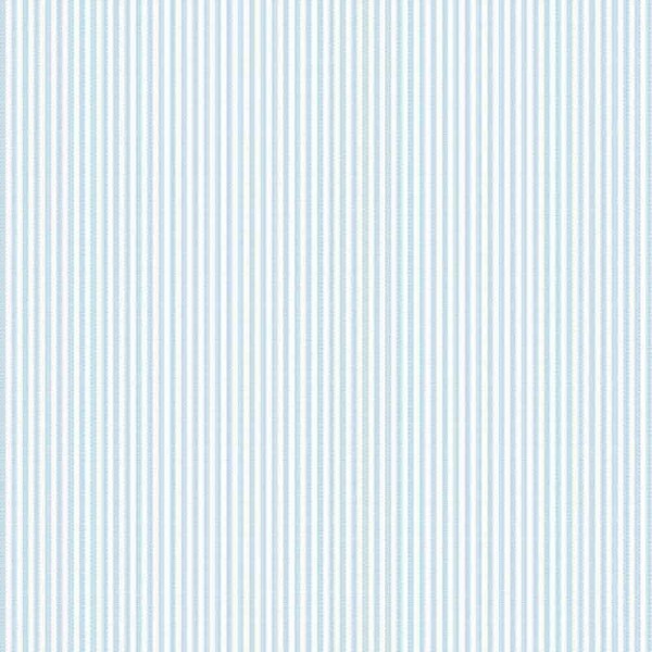 TRICOLINE FIO TINTO LISTRADO 1,5 MM AZUL BEBÊ- 100% ALGODÃO