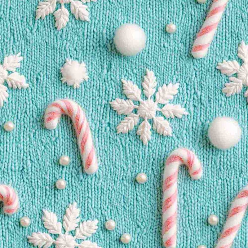 TRICOL. 100% ALGODÃO DIGITAL - NATAL  CANDY PASTEL