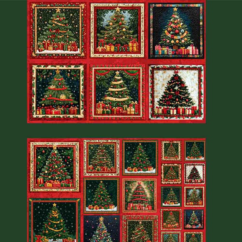 TRICOL. 100% ALGODÃO DIGITAL - NATAL  PAINEL ÁRVORE DE NATAL