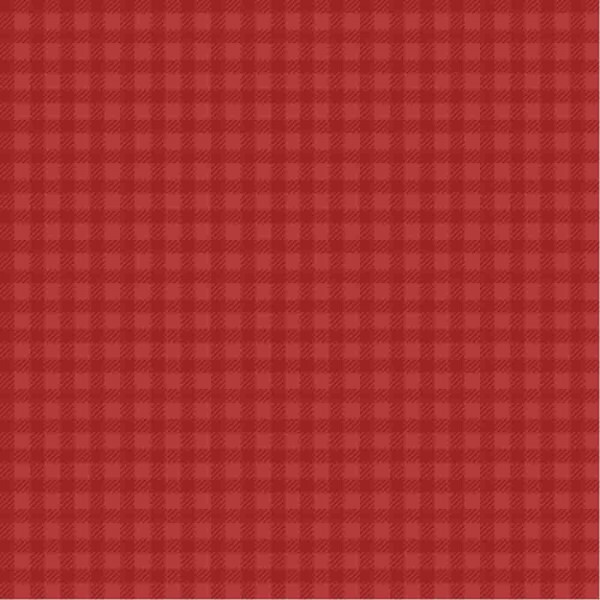 TRICOL. XADREZ VERMELHO TELHA - 100% ALGODÃO - 06906/269