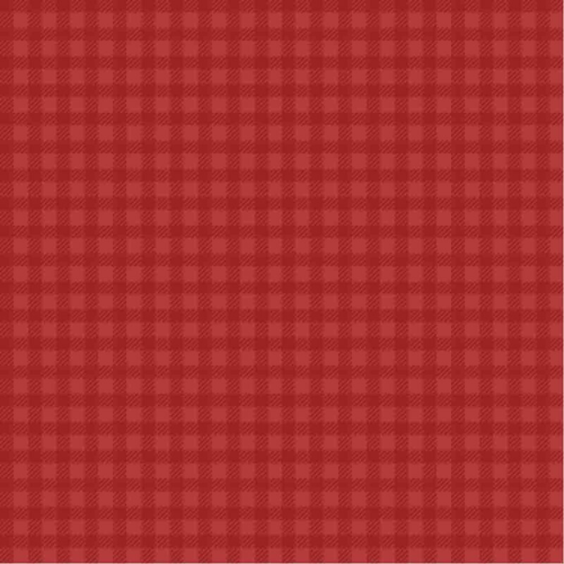 TRICOL. XADREZ VERMELHO TELHA - 100% ALGODÃO - 06906/269