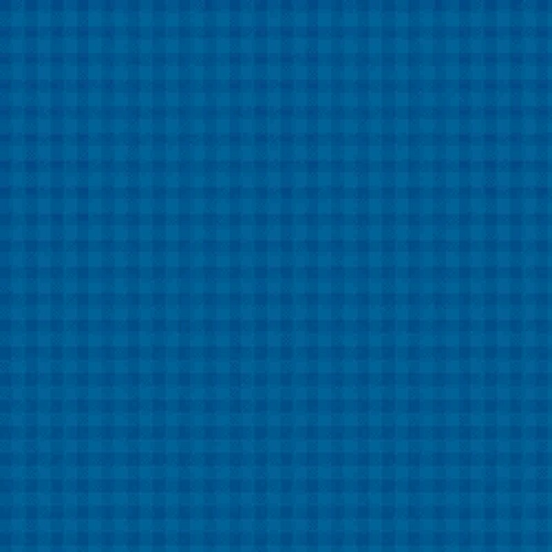 TRICOL. XADREZ ÍNDIGO - 100% ALGODÃO