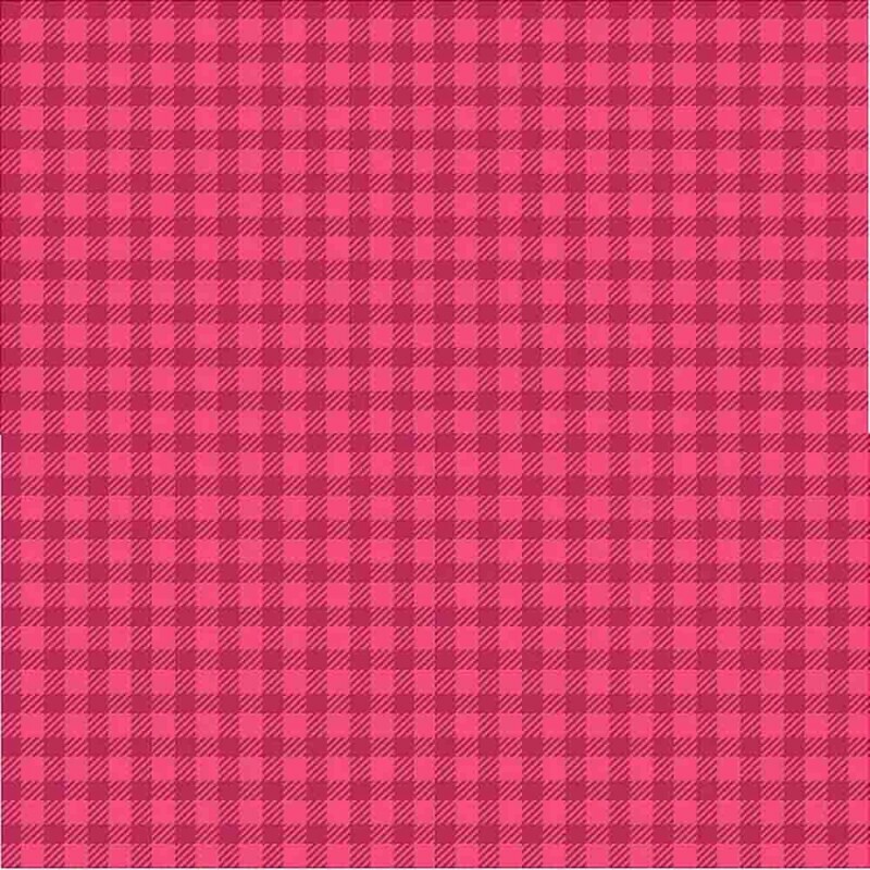 TRICOL. XADREZ MAGENTA - 100% ALGODÃO PREMIUM - 06906/274