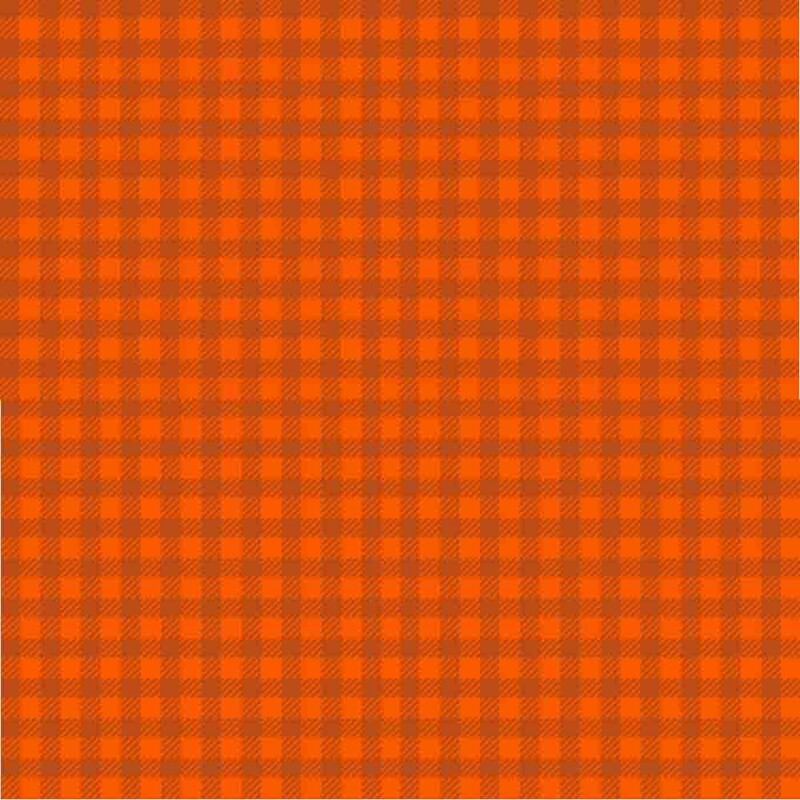 TRICOL. XADREZ LARANJA - 100% ALGODÃO - 06906/283
