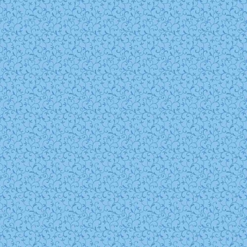 TRICOL. ARABESQUE AZUL CLARO - 100% ALGODÃO - 78338/010