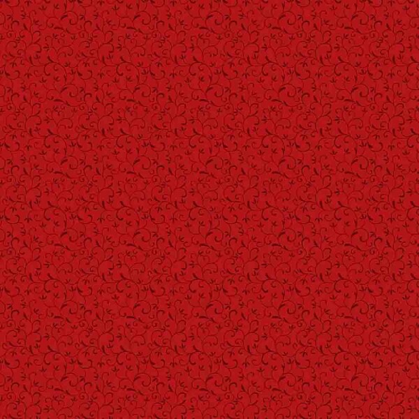 TRICOL. ARABESQUE VERMELHO CLARO - 100% ALGODÃO - 78338/007