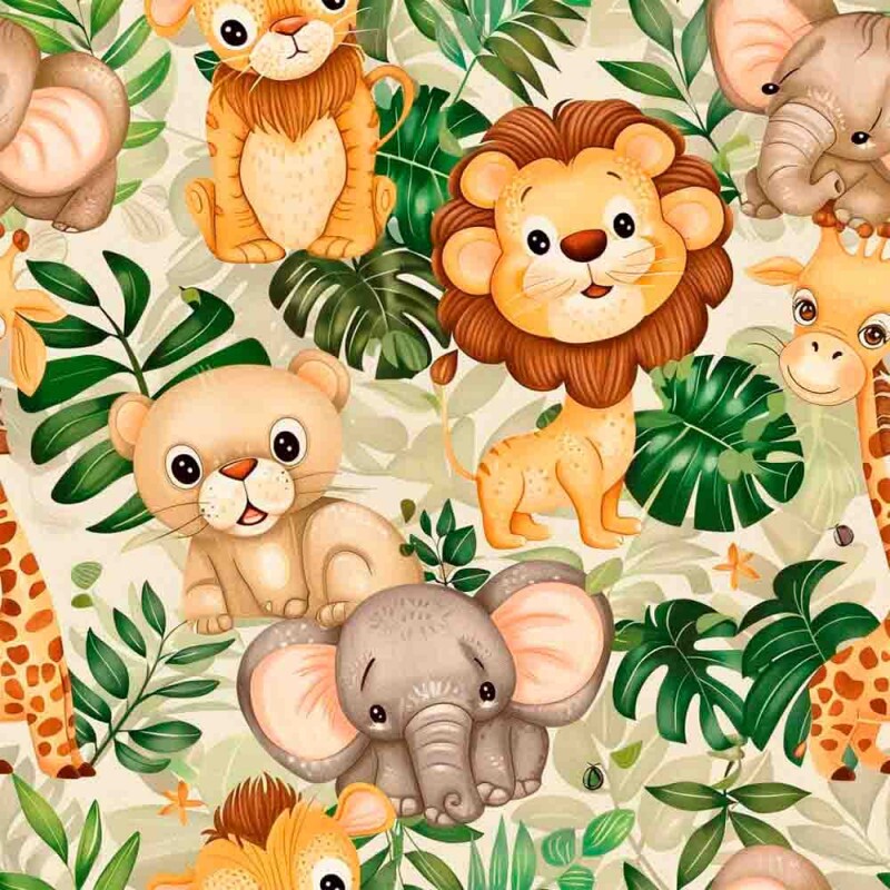 TRICOL. SAFARI BOHO 1 - 100% ALGODÃO - E13579