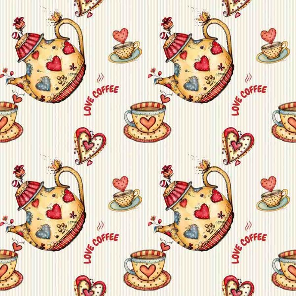 TRICOL. LOVE COFFEE 1 - 100% ALGODÃO DIGITAL - 90430/001D