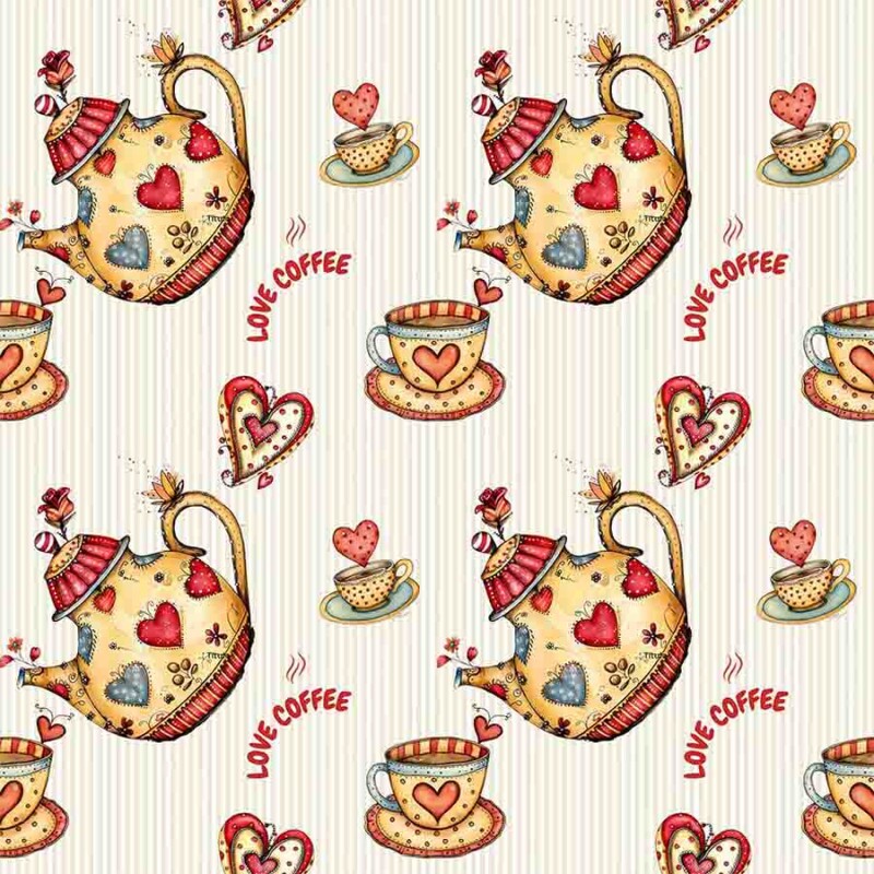 TRICOL. LOVE COFFEE 1 - 100% ALGODÃO DIGITAL - 90430/001D