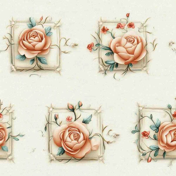 TRICOL. DELICATESSE MOLDURA ROSAS100% ALGODÃO 91383/001D