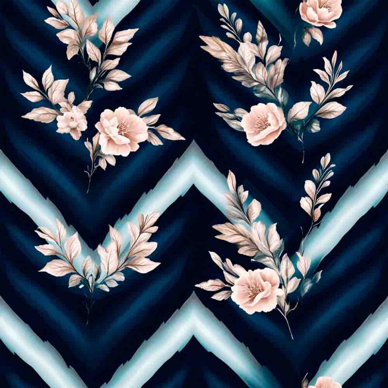 TRICOL. MARINUS CHEVRON  100% ALGODÃO  - 90864/001D