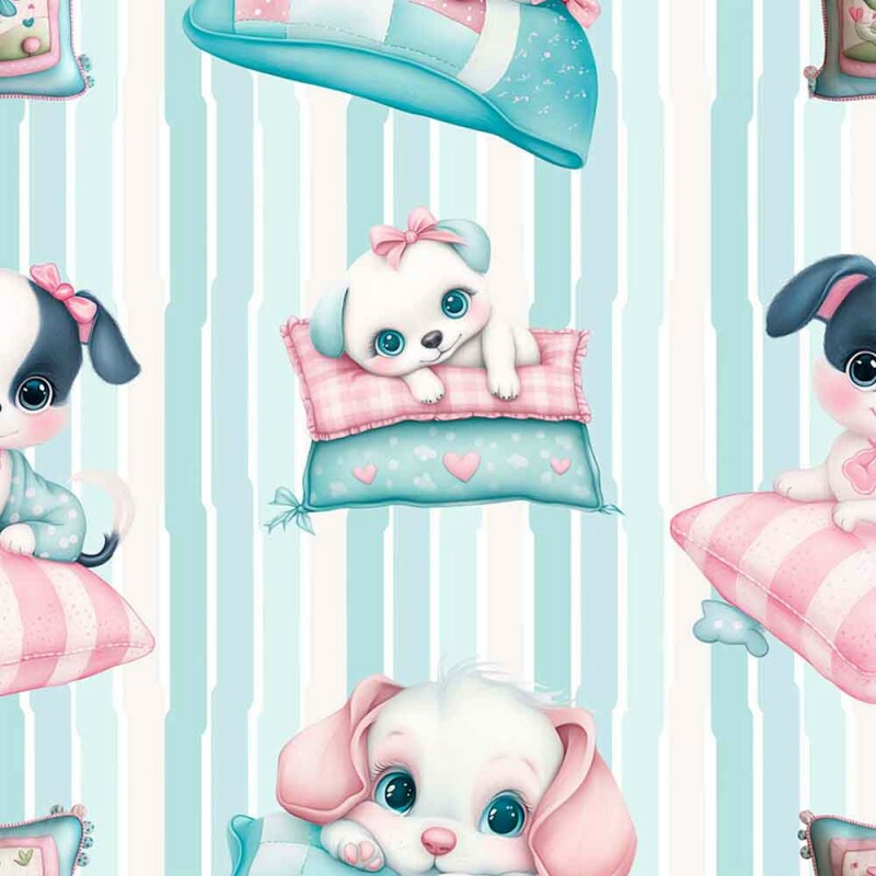 AB25 - Tricol. Coleção Bichinhos Fofos  -  Puppies - 93180/001D