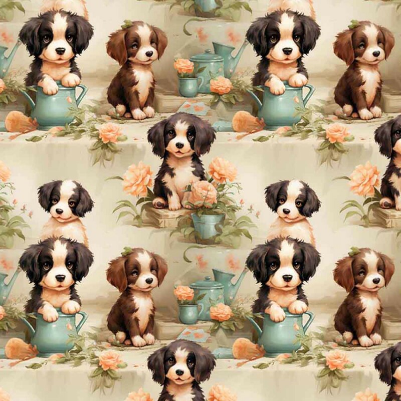 AB25 - Tricol. Coleção 3 Cachorrinhos  - Cachorrinho 2 - 92832/001D