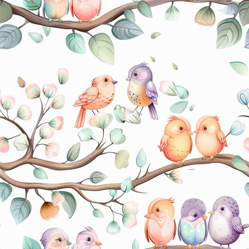 AB25 - Tricol. Coleção Birdies Dream - Tiny  Birdies - 92693/001D