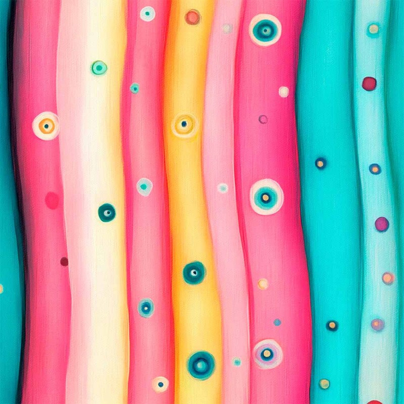 AB25 - Tricol. Coleção O Mundo Colorido de Pamela - Pam Listrado - 92862/001D