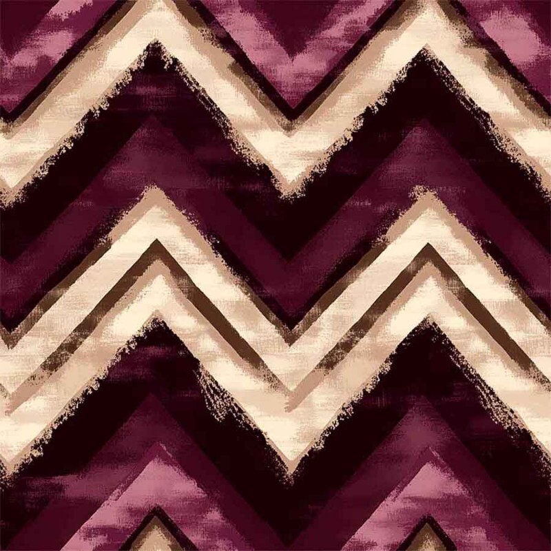 JN25 - TRICOL. DIGITAL 100% ALGODAO -  COLEÇÃO BORDEAUX - CHEVRON BORDEAUX