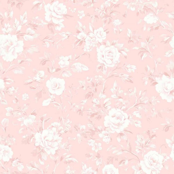 JN25 - TRICOL. DIGITAL 100% ALGODAO -  COLEÇÃO CUTE CUTE - CUTE FLORAL ROSA