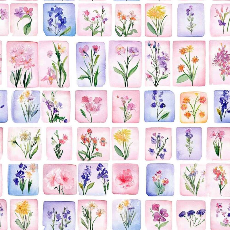 JL25 - TRICOL. DIGITAL 100% ALGODAO - COLEÇÃO ENGLISH LAVENDER - MANCHESTER - 94590/001D
