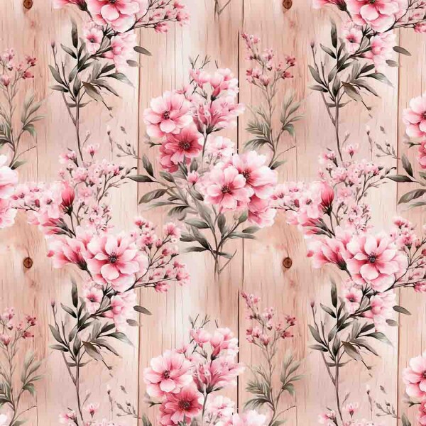 JL25 - TRICOL. DIGITAL 100% ALGODAO - COLEÇÃO WOODEN PINK - WOODEN WALL - 97448/001D
