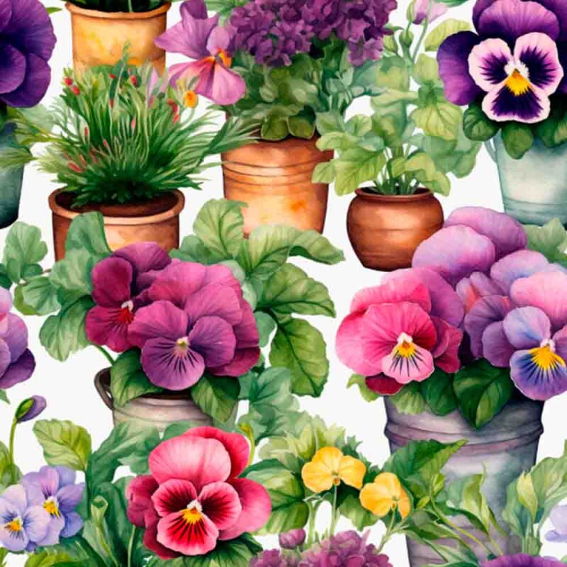 TRICOL. AMOR PERFEITO FLOR 3 - 100% ALGODÃO - E13547