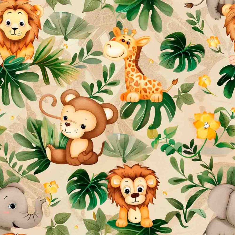 TRICOL. SAFARI BOHO 2 - 100% ALGODÃO - 87068/001D