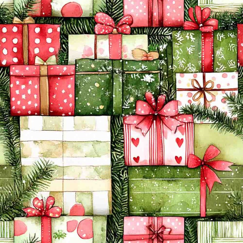 TRICOL. 100% ALGODÃO DIGITAL - NATAL  GREENY GIFTS