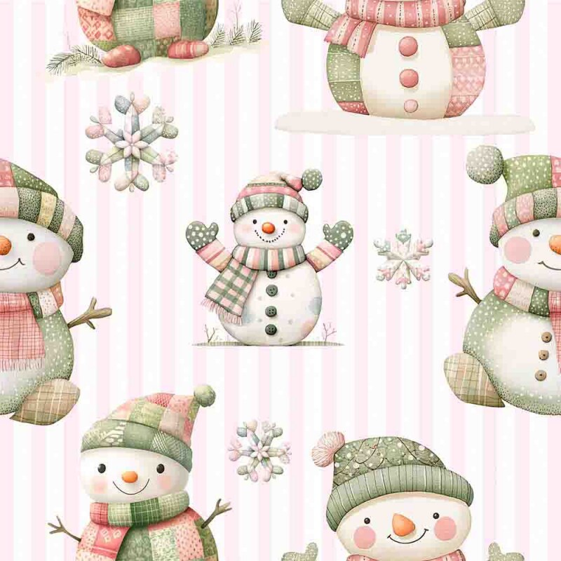 TRICOL. 100% ALGODÃO DIGITAL - NATAL  BONECO DE NEVE CLARINHO