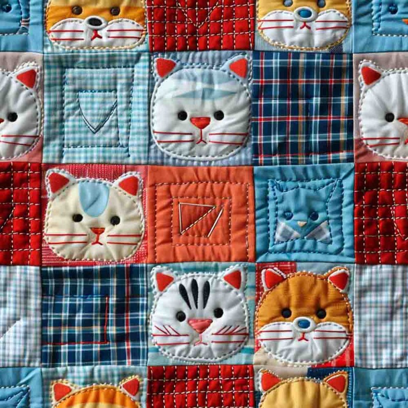 Sarja  Hidrorrepelente Quilt Gatinhos  100% Algodão 93747/001D